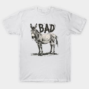 Bad Ass Donkey Funny T-Shirt